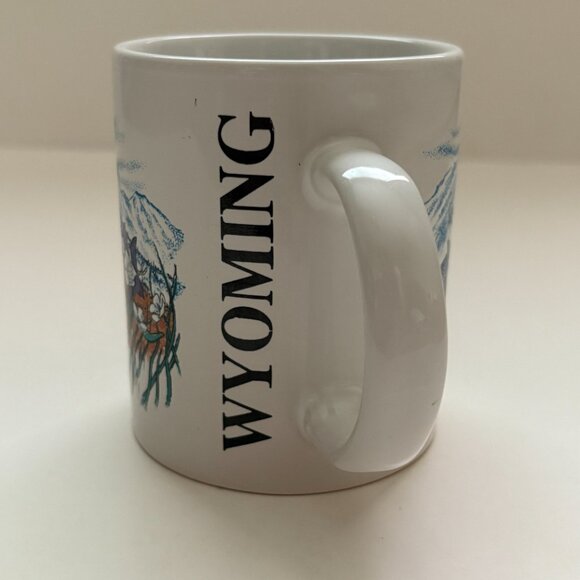 Wyoming Mug Wild Flower Hummingbird Mountains Coffee Cup Sansegal Everyware 1994 - Picture 4 of 16